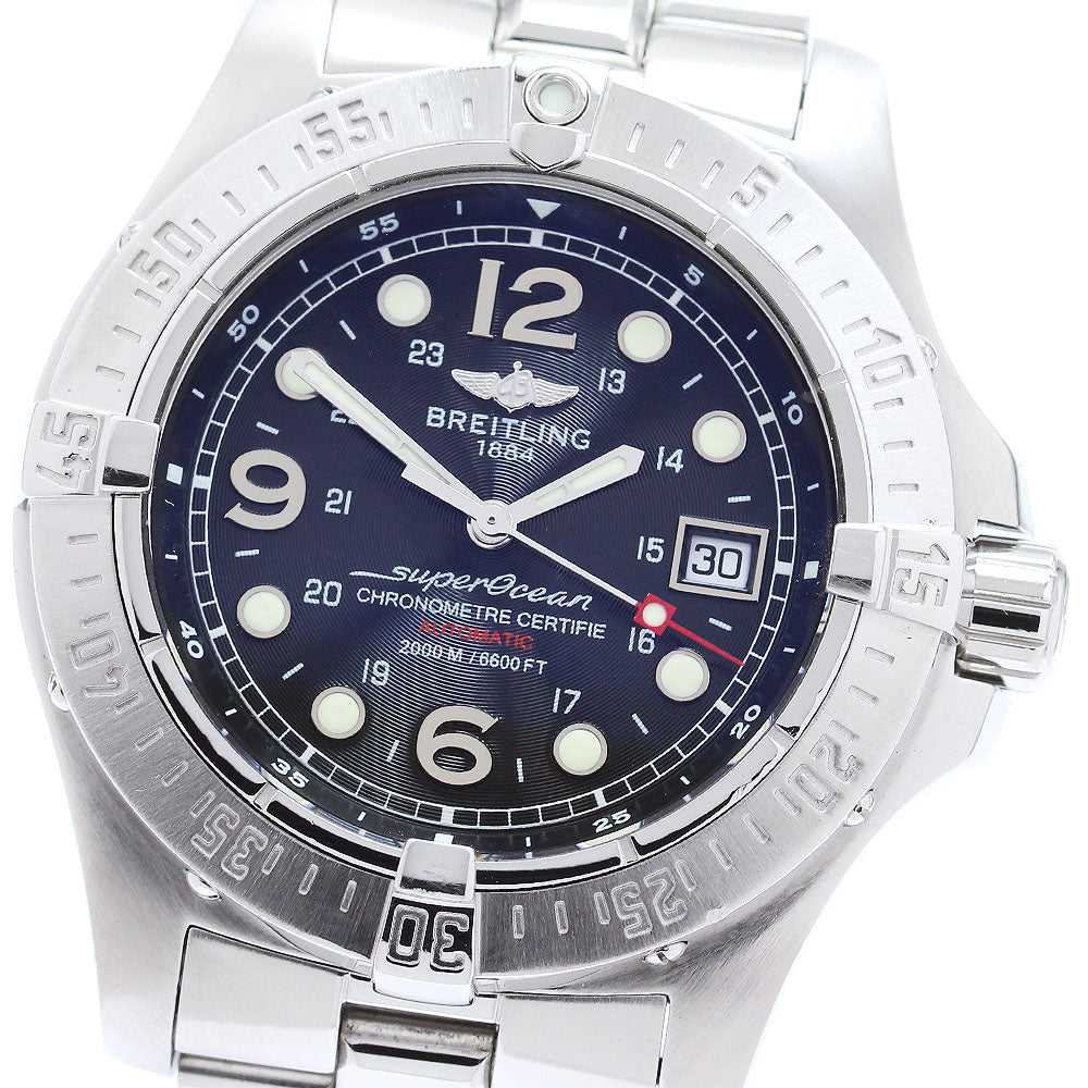 BREITLING Super Ocean A17390 Date black Dial Automatic Men's Watch_865983
