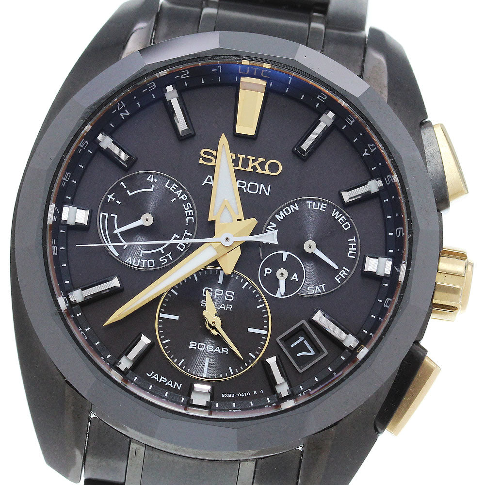 SEIKO Astron Kintaro Hattori 160th Anniversary Limited Edition SBXC073/5X53-0BB0 GPS black Dial Solar Powered Radio Men's Watch_865984