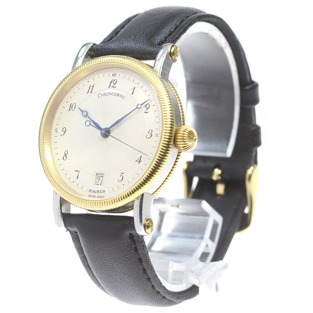 Chronoswiss Cairos CH2822 Date Silver Dial Automatic Men's Watch_865995