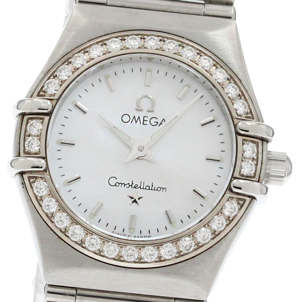 OMEGA Constellation 1466.71 Diamond Bezel White shell Dial Quartz Ladies_866006