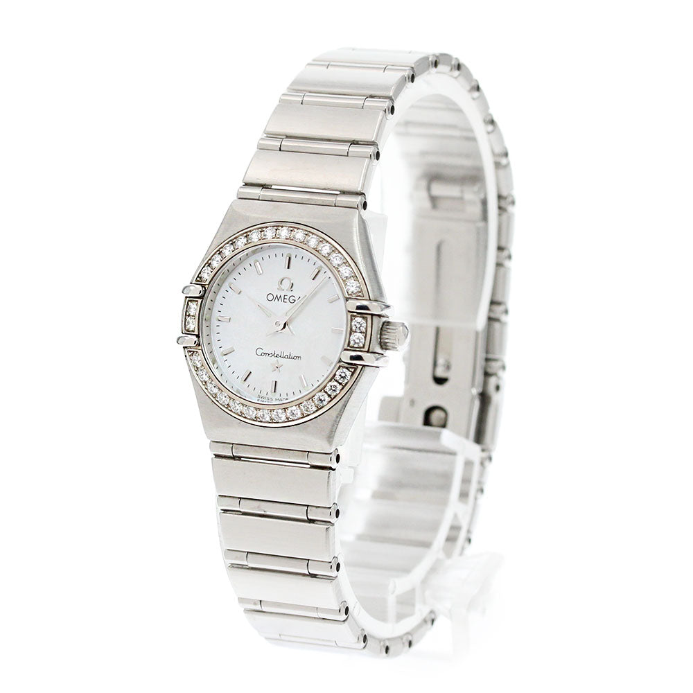 OMEGA Constellation 1466.71 Diamond Bezel White shell Dial Quartz Ladies_866006