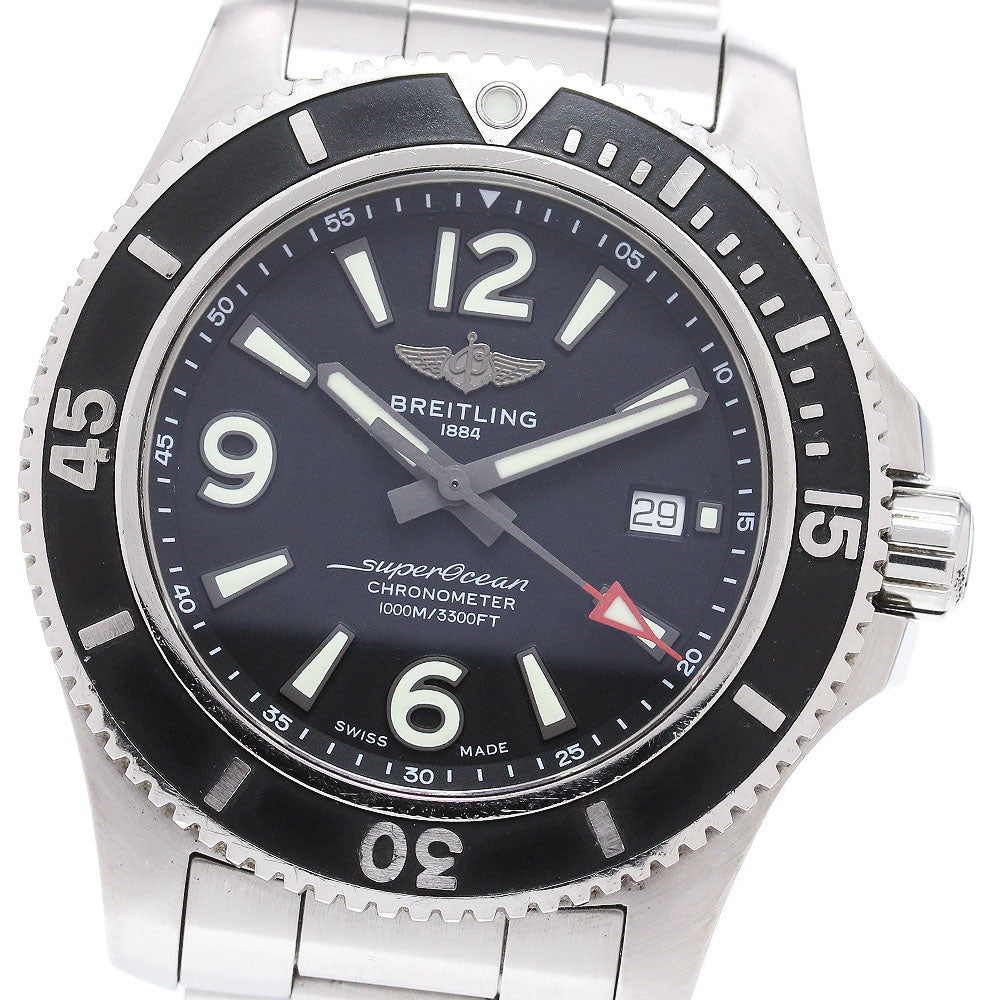 BREITLING Super Ocean 44 A17367 Date Black Dial Automatic Men's Watch_866008
