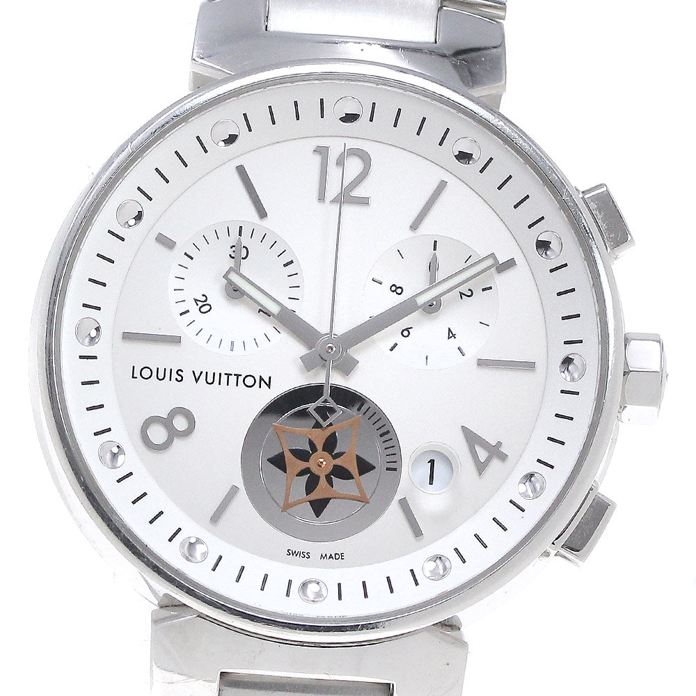 LOUIS VUITTON Tambour Moon Star Q8G00 Date Chronograph Quartz Boy's Watch_866020