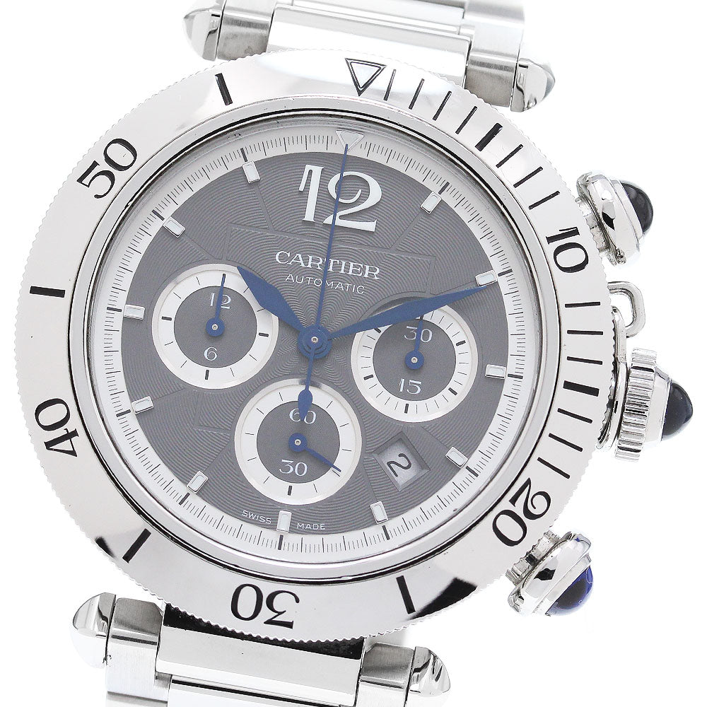 CARTIER Pasha de Cartier watch WSPA0027 Chronograph Gray / white Dial Automatic Men's Watch_866120
