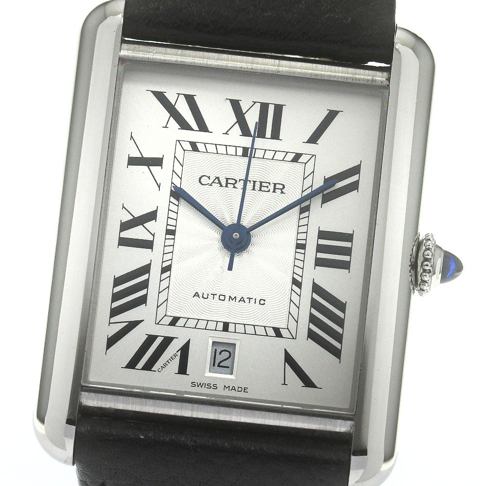CARTIER tank mast XL WSTA0040 Date Silver Dial Automatic Men's Watch_866149