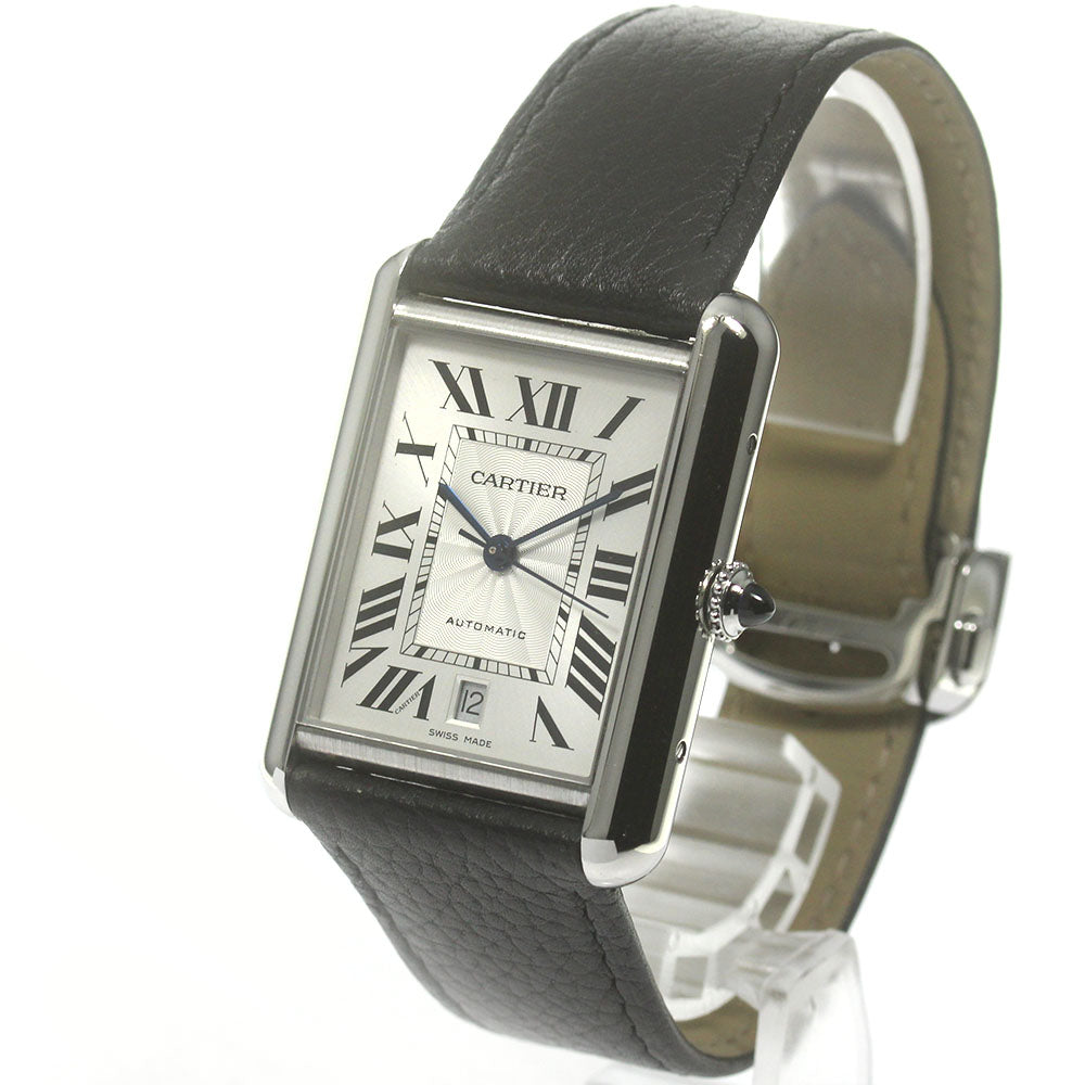 CARTIER tank mast XL WSTA0040 Date Silver Dial Automatic Men's Watch_866149