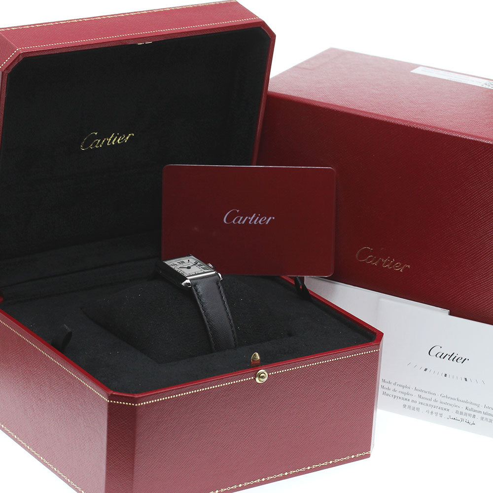 CARTIER tank mast SM WSTA0042 Silver Dial Quartz Ladies Watch_866167