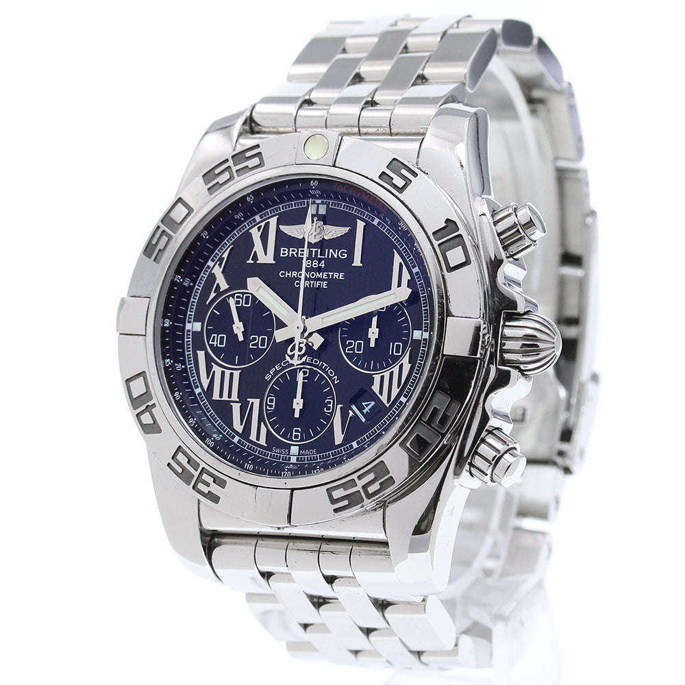 BREITLING Chronomat44 AB0110 Date black Dial Automatic Men's Watch_866169