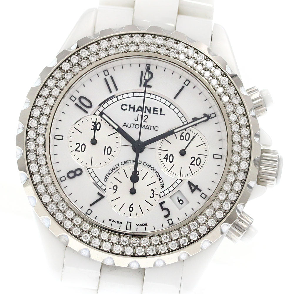 CHANEL J12 H1008 chronograph diamond bezelAutomatic Men's Watch_866176