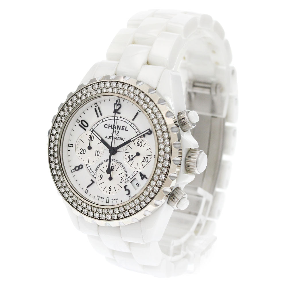 CHANEL J12 H1008 chronograph diamond bezelAutomatic Men's Watch_866176