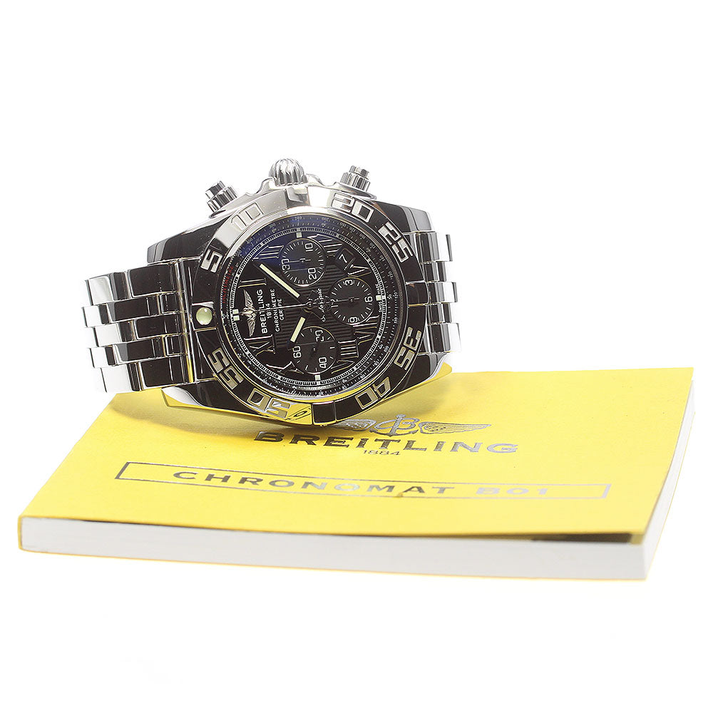 BREITLING Chronomat44 AB0110 Date black Dial Automatic Men's Watch_866190