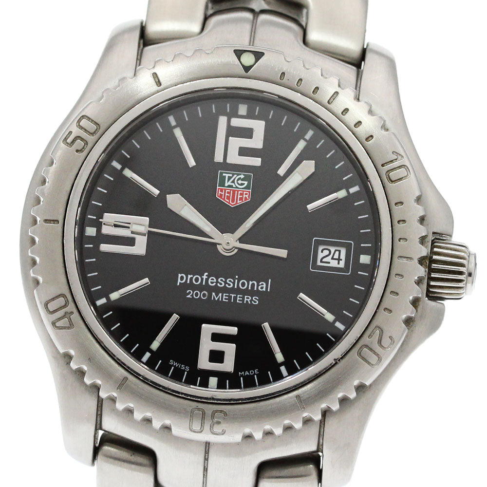 TAG HEUER Link WT1110-0 Date black Dial Quartz Men's Watch_866221