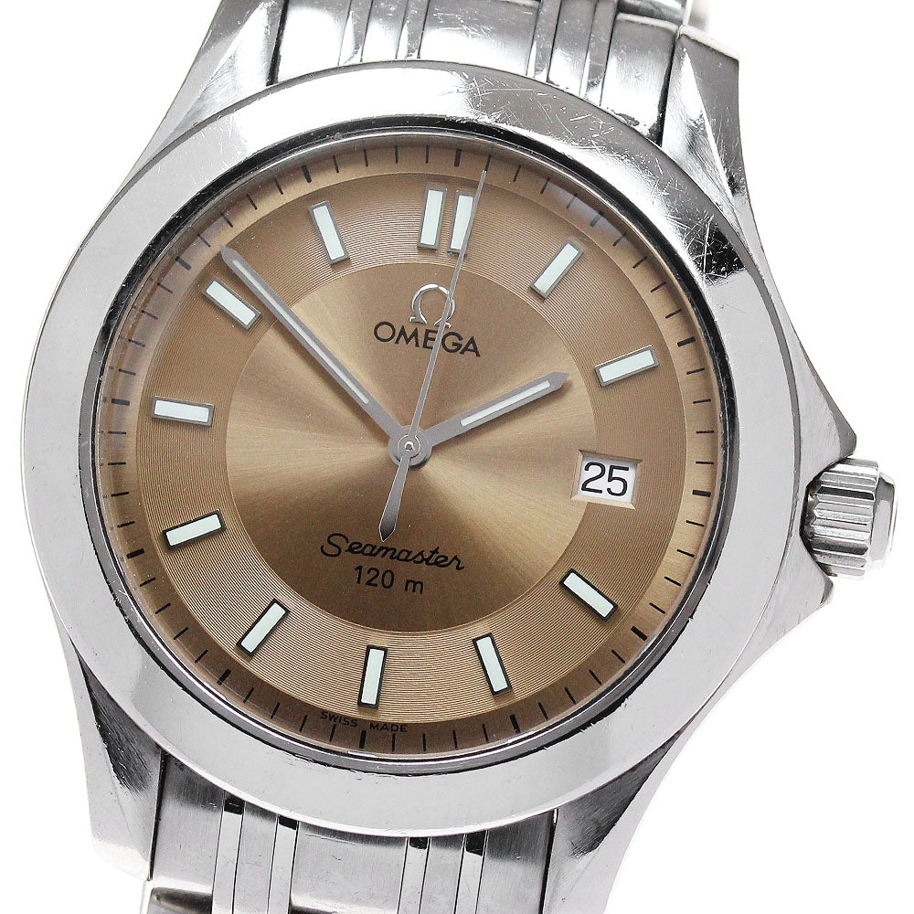 OMEGA Seamaster120 2511.62 Date Orange Dial Quartz Men's Watch_866248