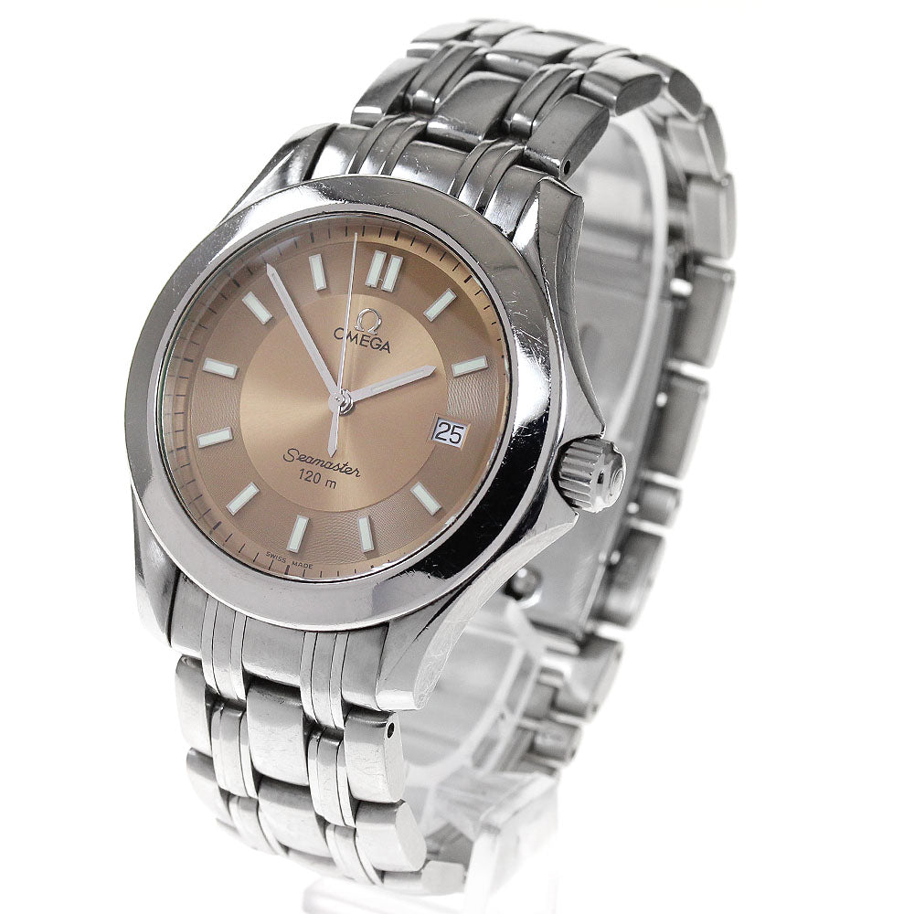 OMEGA Seamaster120 2511.62 Date Orange Dial Quartz Men's Watch_866248
