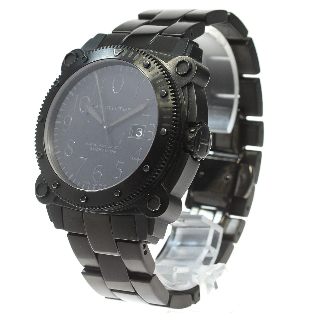 HAMILTON Khaki Below Zero H785850 Date black Dial Automatic Men's Watch_866256