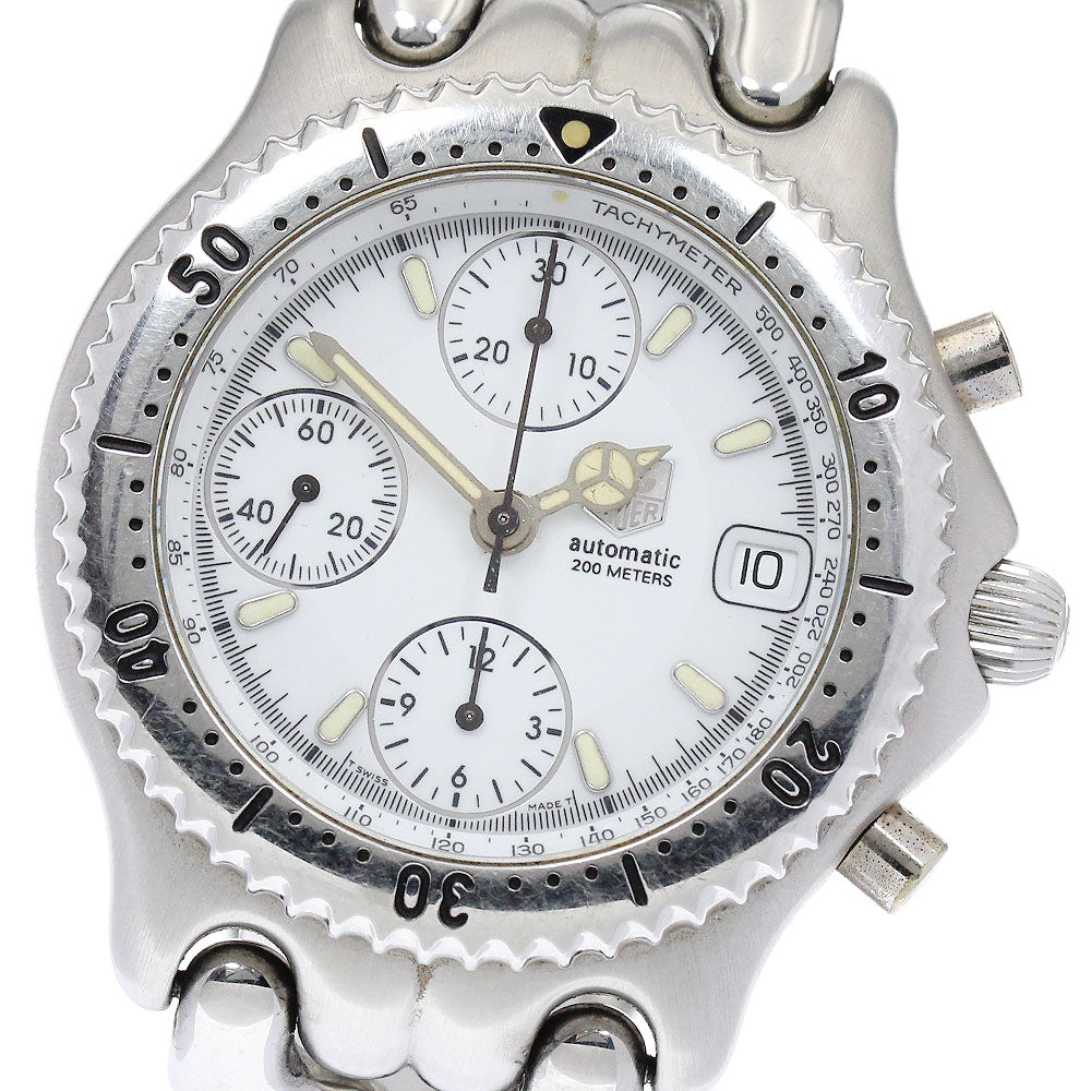 TAG HEUER S/el CG2110-R0 Chronograph white Dial Automatic Men's Watch_866268