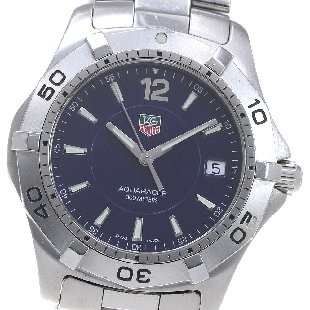 TAG HEUER Aquaracer WAF1113 Date Navy Dial Quartz Men's Watch_866270
