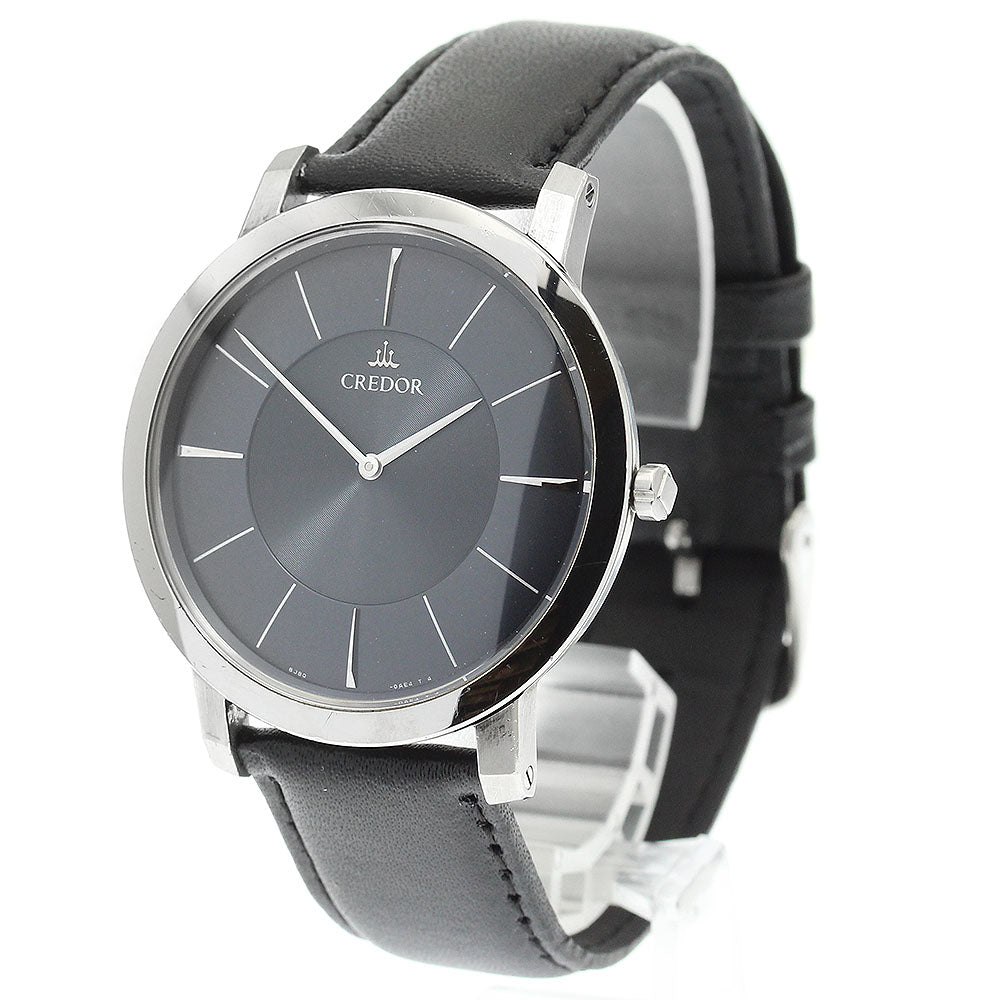 SEIKO CREDOR node 8J80-0AD0/GCAR987 black Dial Quartz Men's Watch_866271