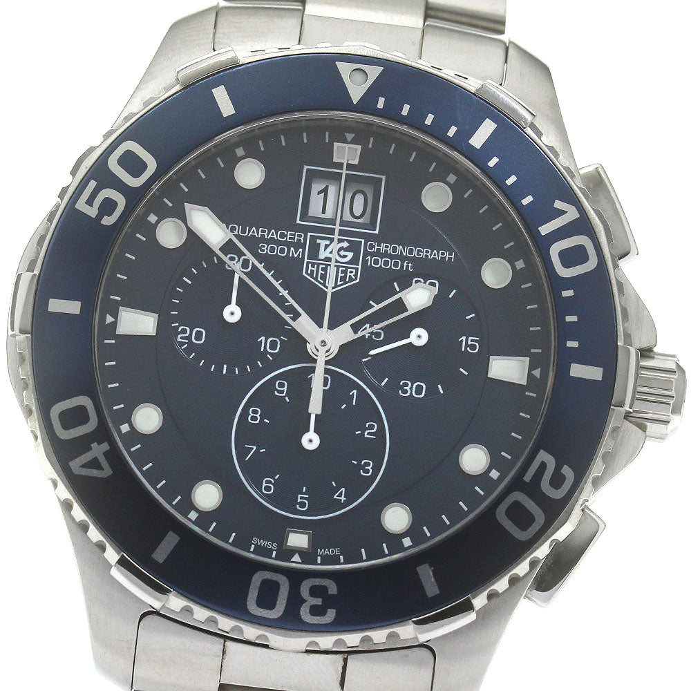 TAG HEUER Aqua racer CAN1011 Big Date Chronograph Quartz Men's Watch_866279