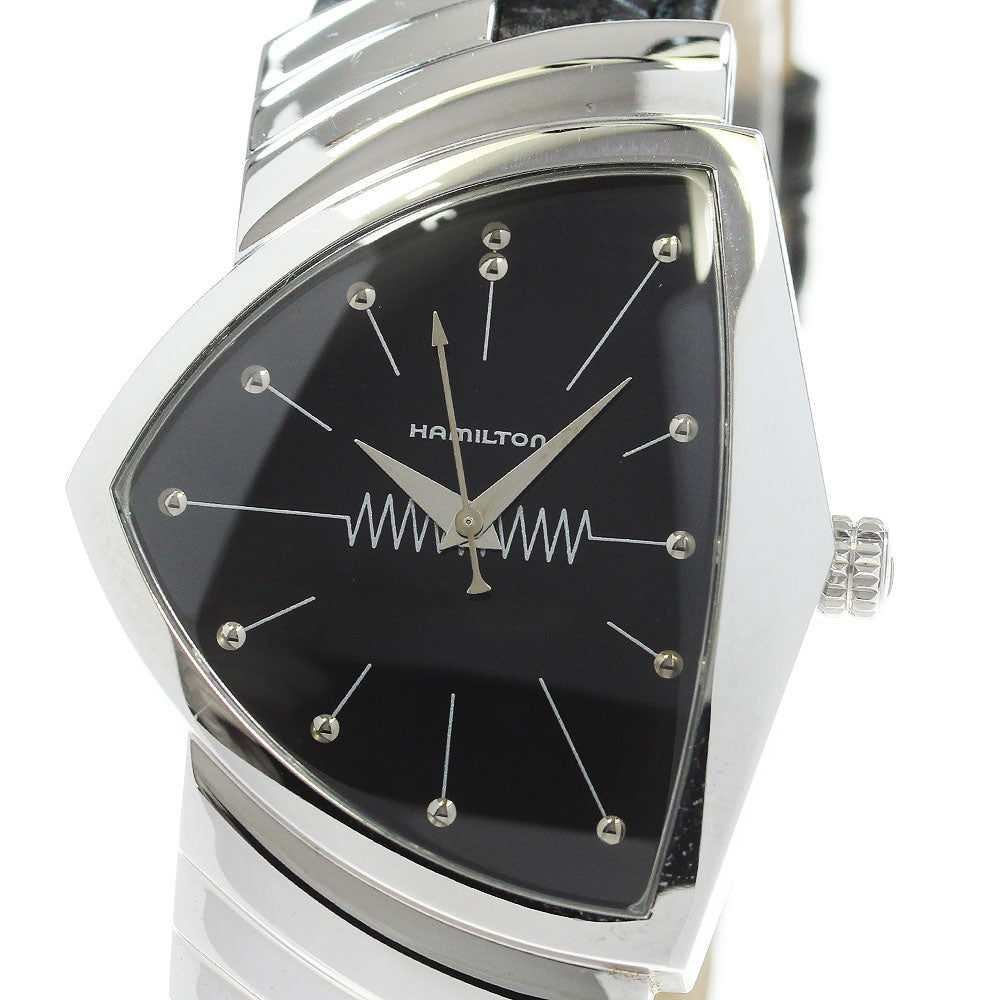HAMILTON Ventura H244110 Black Dial Quartz Men's Watch_866295