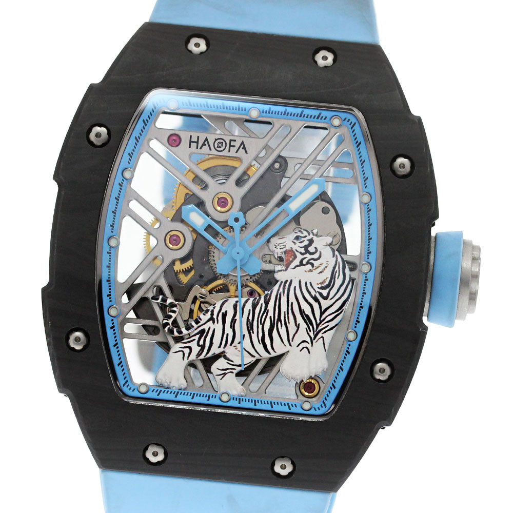 HAOFA Mechanical 1973 Tiger Skeleton Dial Automatic Men's Watch_866320