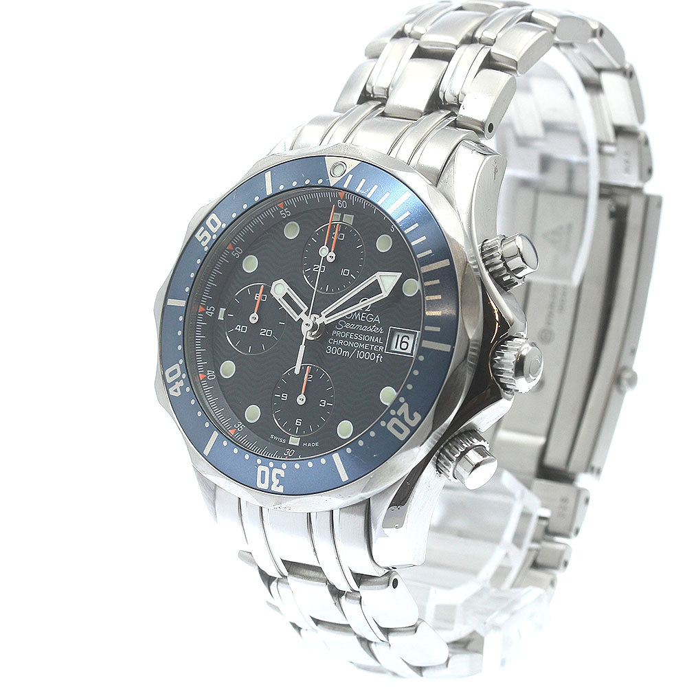 OMEGA Seamaster300 2599.80 Date Chronograph Navy Dial Automatic Men's_866333