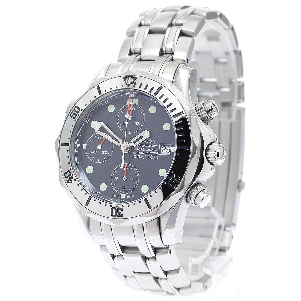 OMEGA Seamaster300 2598.80 Date Chronograph Navy Dial Automatic Men's_866336