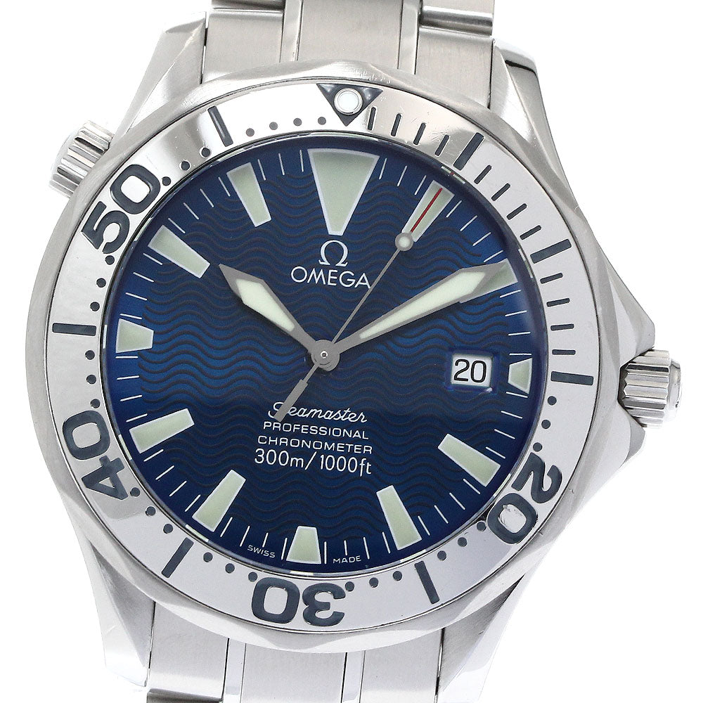 OMEGA Seamaster300 2255.80 Date Blue Dial Automatic Men's Watch_866338