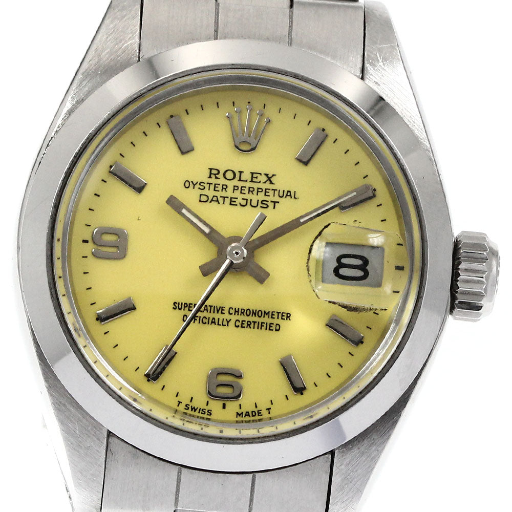 ROLEX DATEJUST 6917 Cal.2030 Redial yellow Dial Automatic Ladies Watch_866385