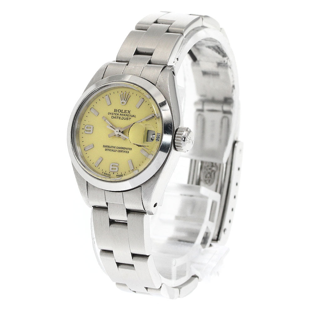 ROLEX DATEJUST 6917 Cal.2030 Redial yellow Dial Automatic Ladies Watch_866385