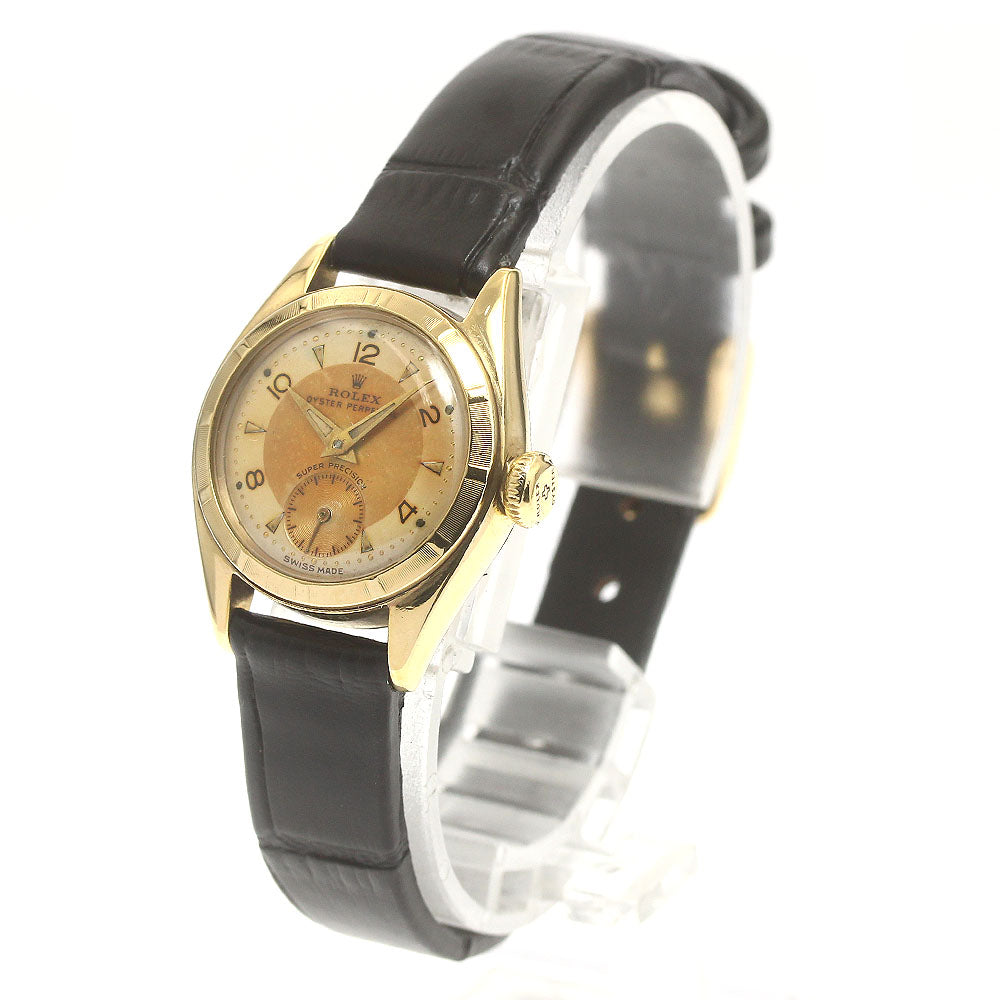 ROLEX Oyster perpetual 5003 K9YG Vintage Small Second Silver Dial Automatic Ladies Watch_866393