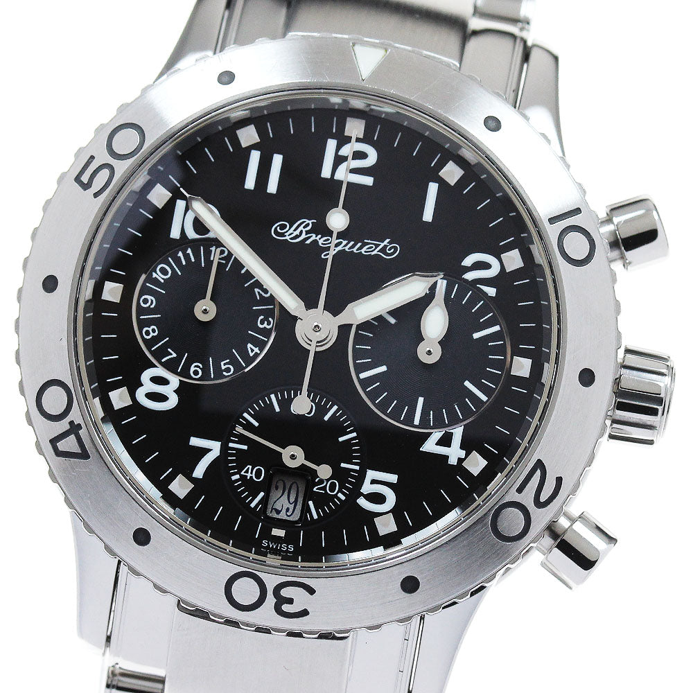 Breguet Transatlantic 4820 Chronograph black Dial Automatic Ladies Watch_866395