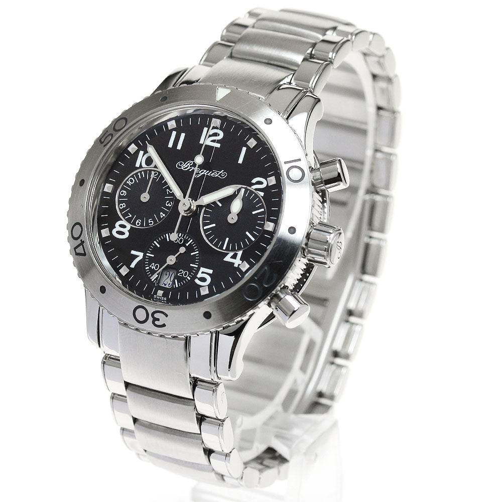 Breguet Transatlantic 4820 Chronograph black Dial Automatic Ladies Watch_866395