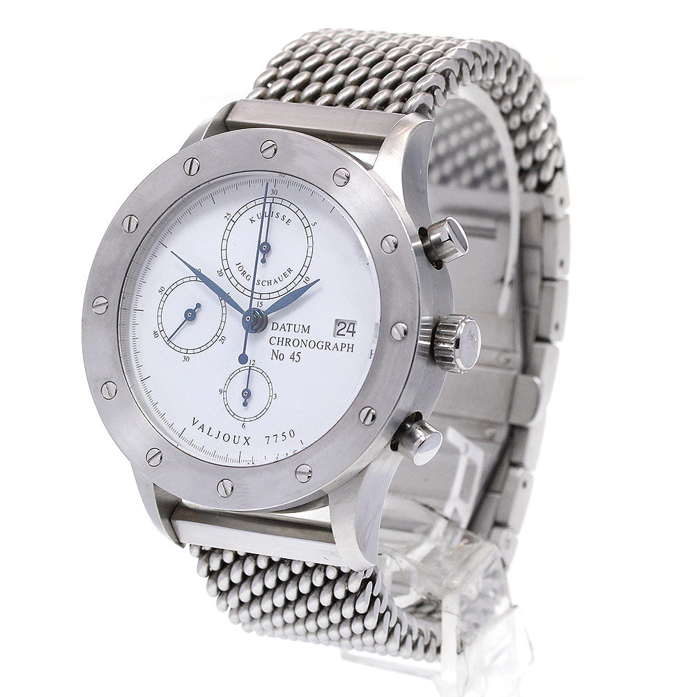 JORG SCHAUER Edition 2 Chronograph White Dial Automatic Men's Watch_866449