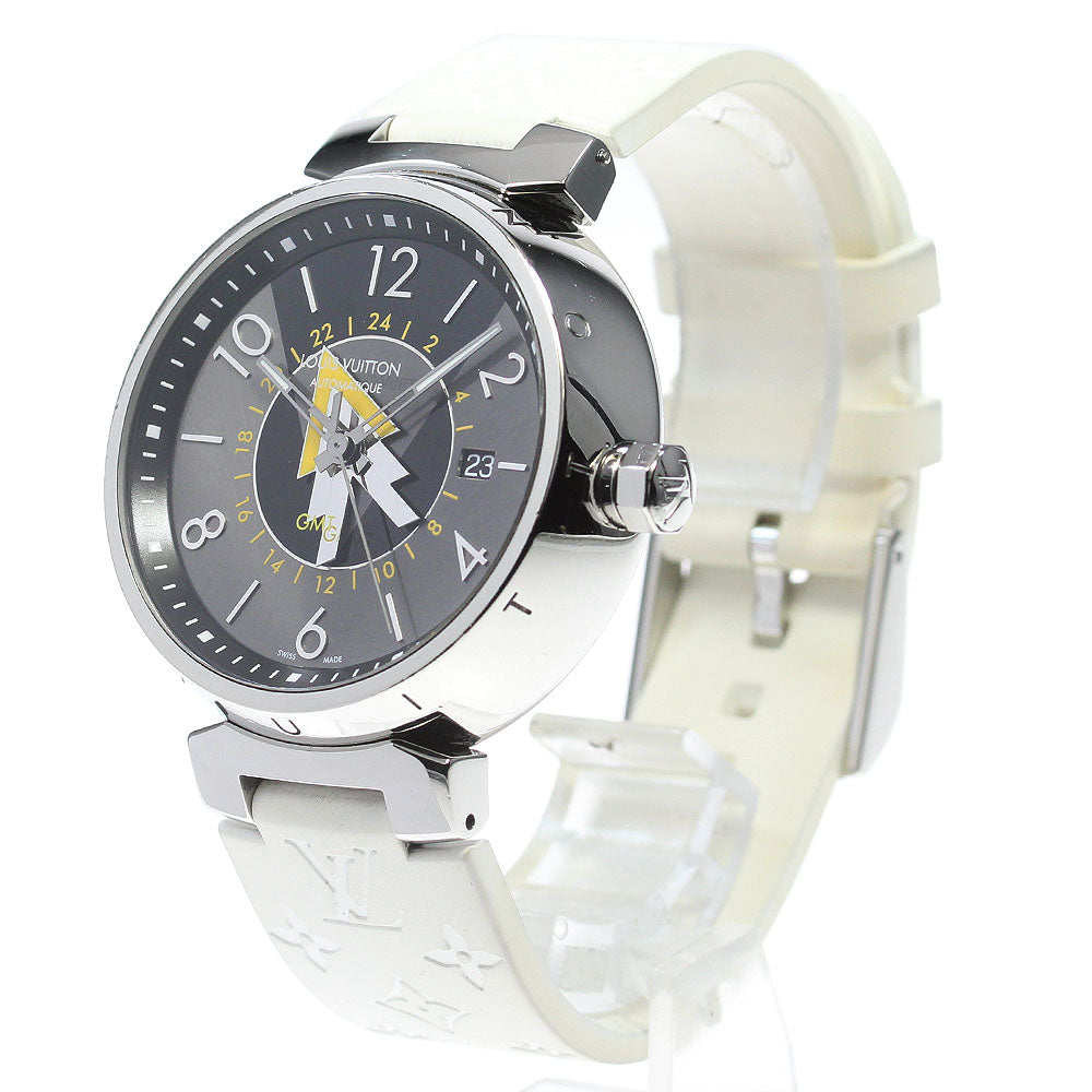 LOUIS VUITTON Tambour GMT Q1D31 Gray / Black Dial Automatic Men's Watch_866487