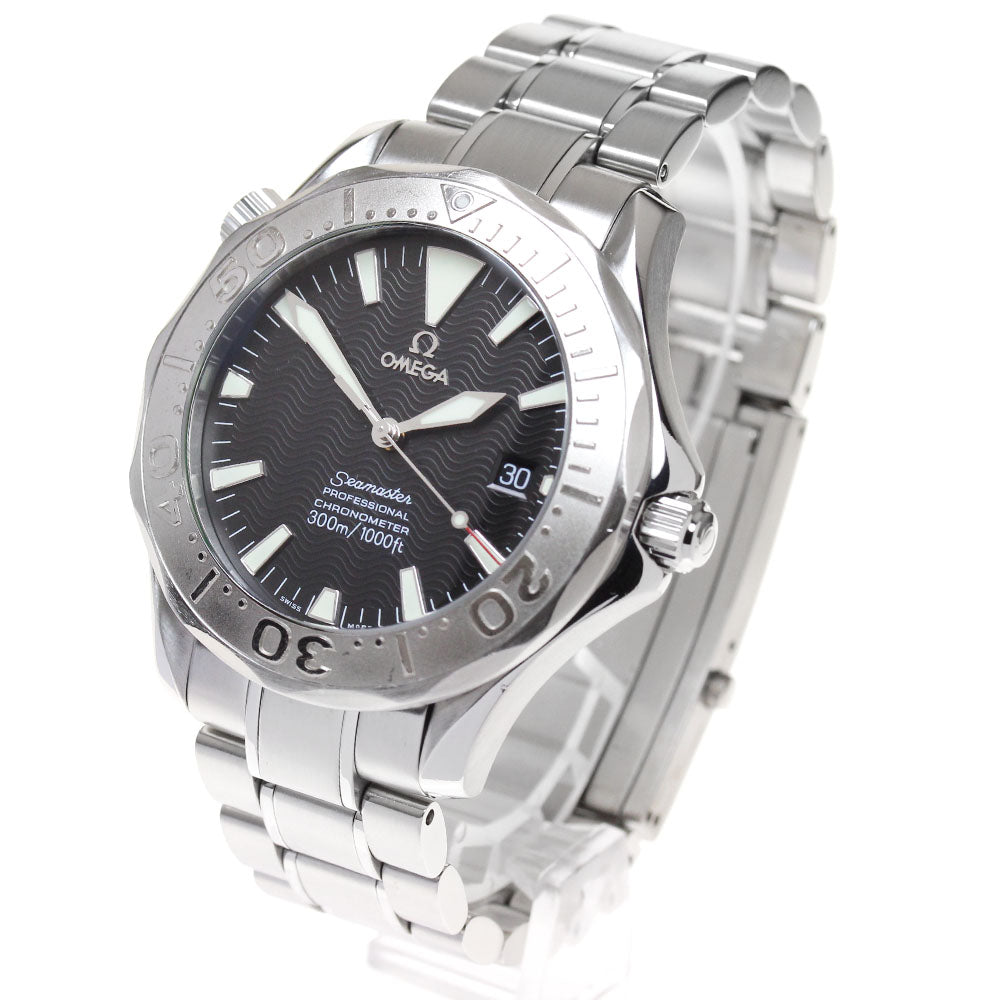 OMEGA Seamaster300 2230.50 WG bezel date black Dial Automatic Men's Watch_866503