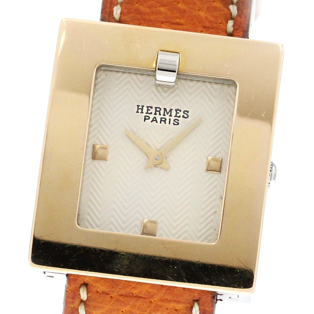HERMES Belt watch BE1.220 Beige Dial Quartz Ladies_866523