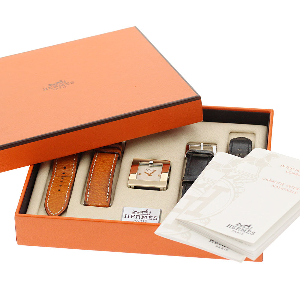 HERMES Belt watch BE1.220 Beige Dial Quartz Ladies_866523