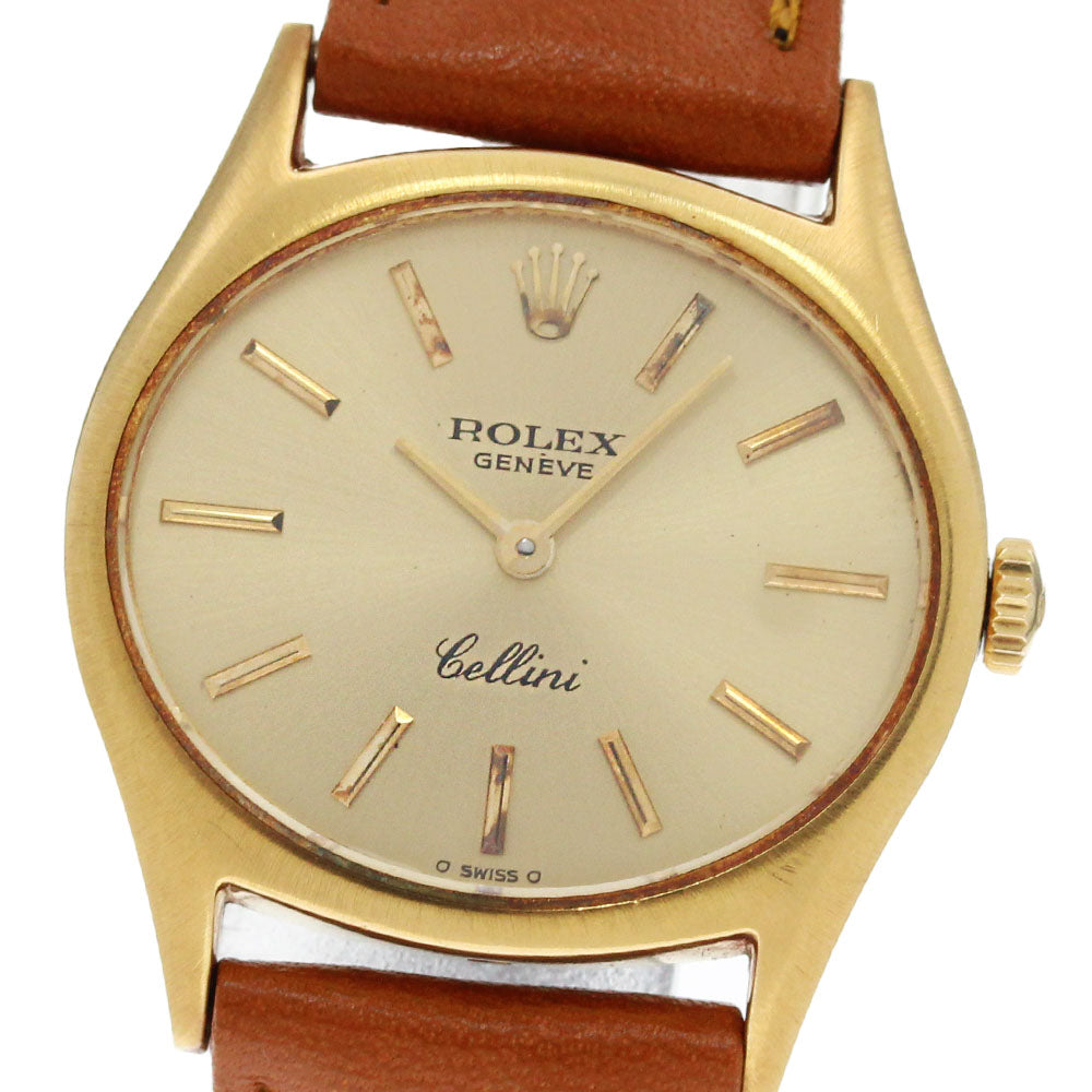 ROLEX Cellini 3802 K18YG cal.1600 gold Dial Hand Winding Ladies Watch_866535