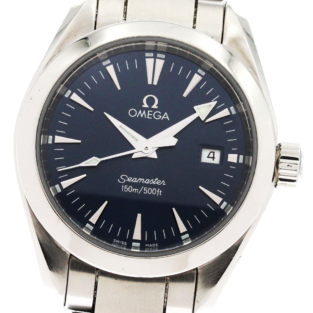 OMEGA Seamaster Aqua Terra 2577.80 Date Navy Dial Quartz Ladies Watch_866589