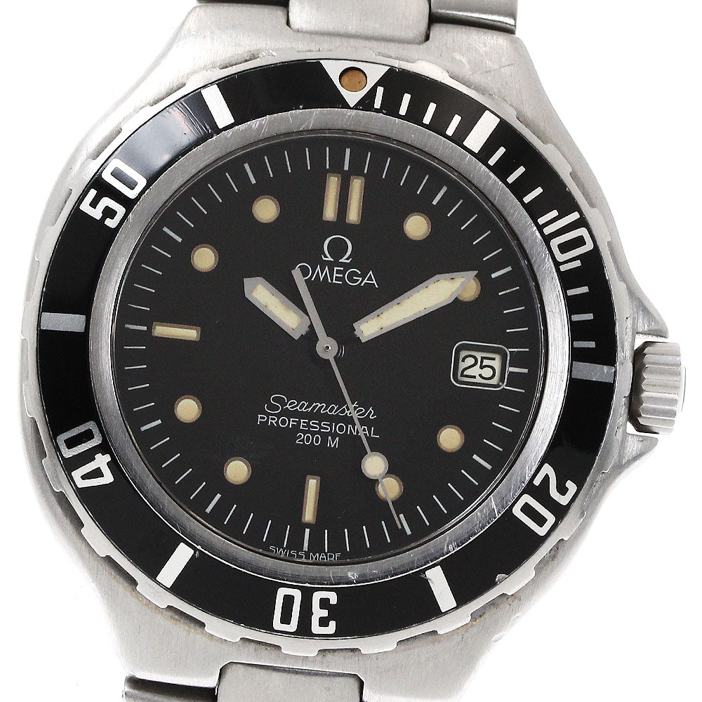 OMEGA Seamaster200 Date black Dial Quartz Men's Watch_866616