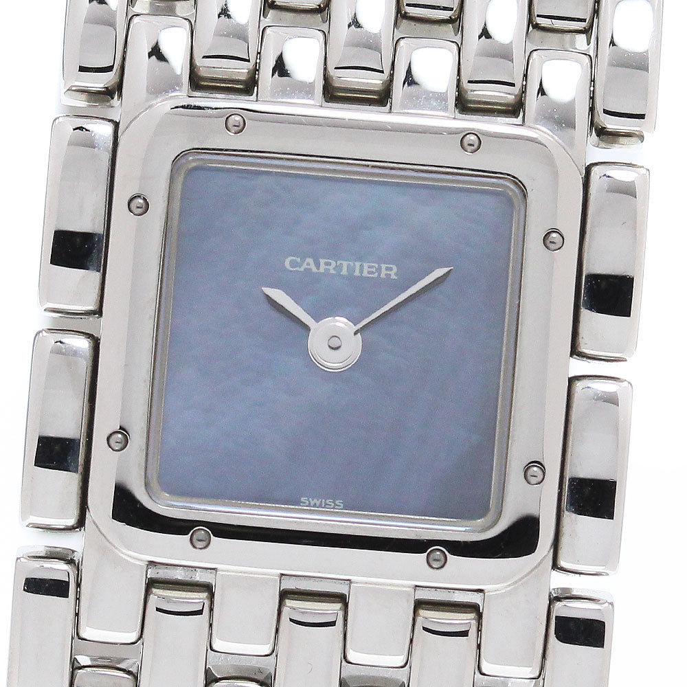 CARTIER PANTHERE Ryuban W61002T9 Blue shell Dial Quartz Ladies Watch_866618