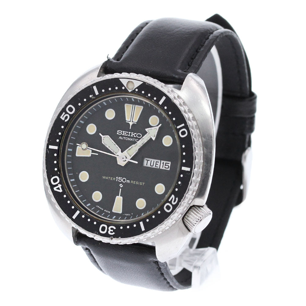 SEIKO 3rd diver 150m 6306-7001 Day date black Dial Automatic Men's Watch_866639