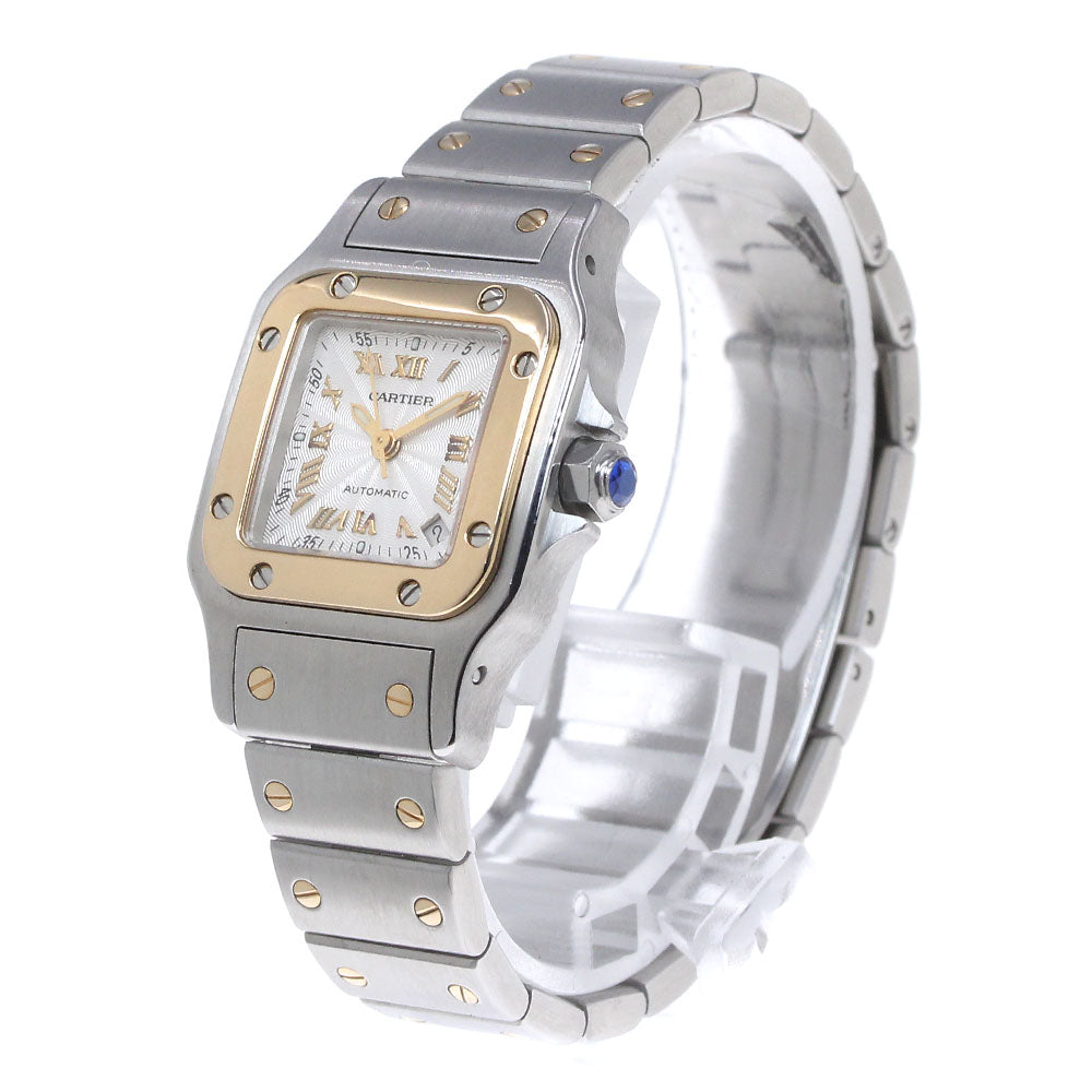 CARTIER Santos Galbee SM W20045C4 Date Silver Dial Automatic Ladies Watch_866687