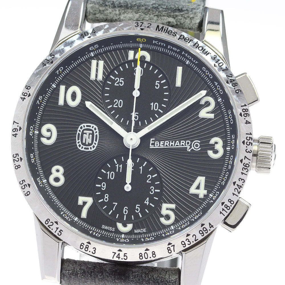 EBERHARD 31076 Chronograph black Dial Automatic Men's Watch_866708
