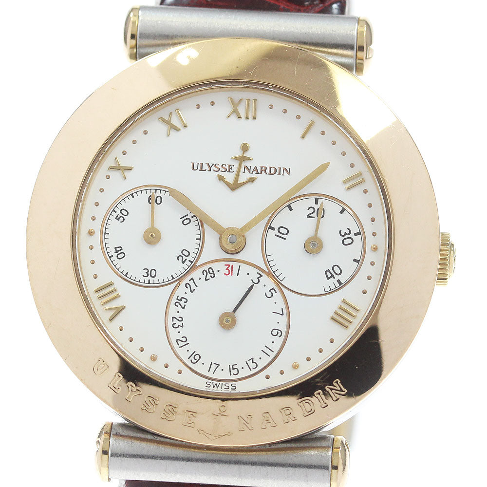 Ulysse Nardin Newton Lady 175-22 Power reserve YG bezel white Dial Automatic Ladies Watch_866740