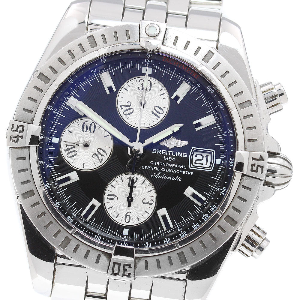 BREITLING Chronomat Evolution A13356 black Dial Automatic Men's Watch_866750