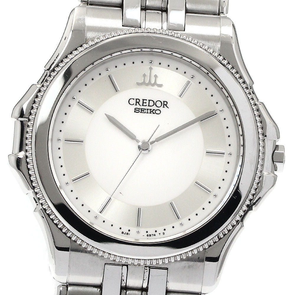 SEIKO CREDOR Pacificique GCBR035/8J81-6B70 WG bezel Quartz Men's Watch_866770