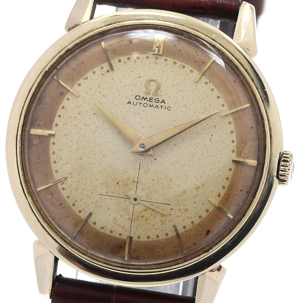 OMEGA 2709 K14YG Half Rotor cal.344 Silver Dial Automatic Men's Watch_866773