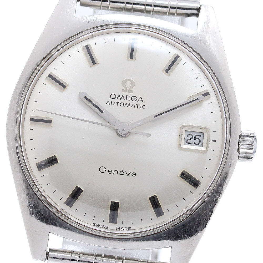 OMEGA Geneve 166.041 Cal.565 Date Silver Dial Automatic Men's Watch_866775